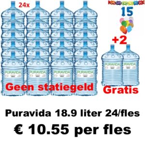 PURAVIDA ZUIVER DRINKWATER 18,9 LTR SET VAN 24 FLESSEN