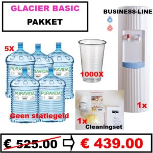 GLACIER WATERKOELER BASIC PAKKET KOUD/HEET OF KOUD/ONGEKOELD(kortingscode 011300)